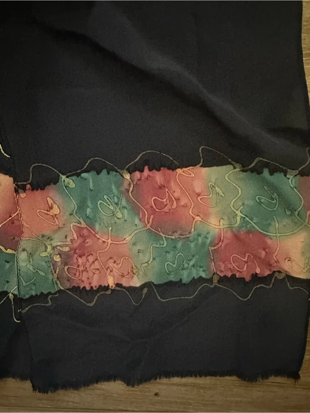 Kriska Painted Silk Scarf